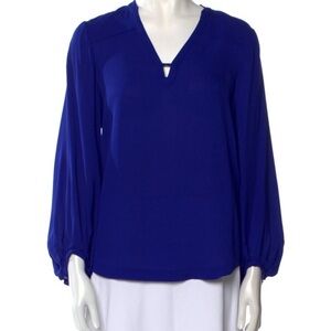 Diane Von Furstenberg - Royal Blue Silk Blouse